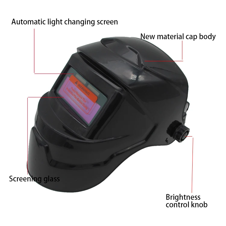 Multifunctional Welder Best Sell Auto Darkening Pp Painting Solar Art Welding Helmet for Sale