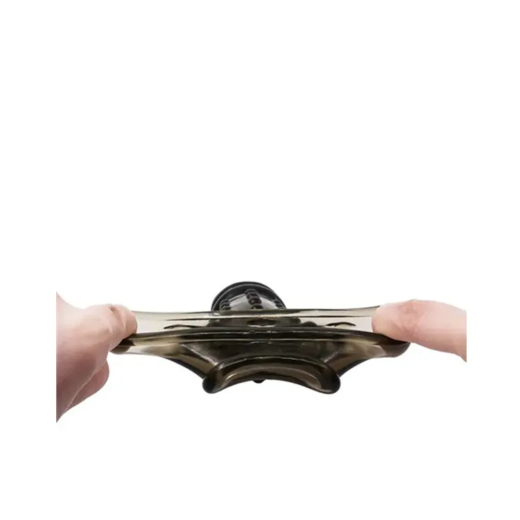 Male Sex Toys Reusable Condoms for Men Black Soft Silicone Penis Sleeve Cock Ring
