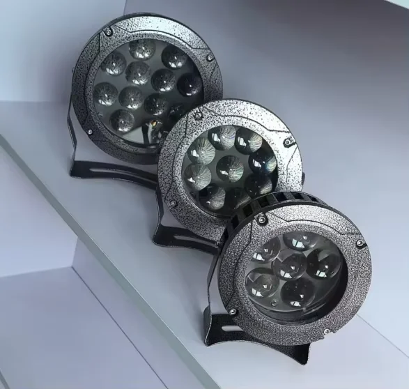 LED projection light remote ultra bright outdoor waterproof building exterior wall strong light Circular spotlight