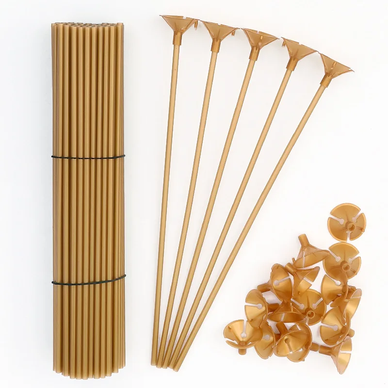 Hot Sale Balloon Sticks Macaron Color Colourful Balloon Holders Stick And Cup