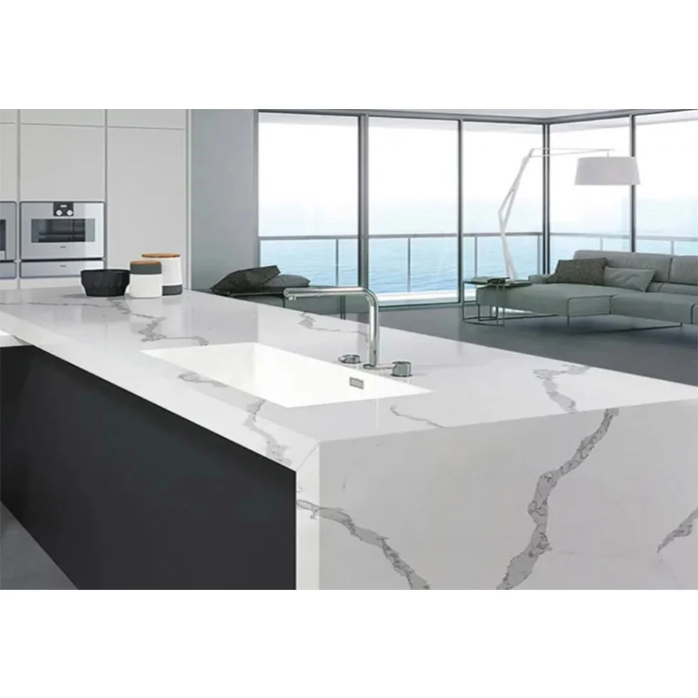 multifunctional quartz stone slab for wholesales porcelain polished glazed slabs marble stone slab sintered stone dining table