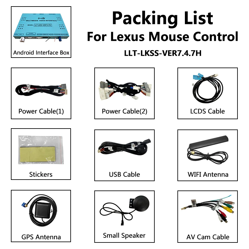 Lsailt Car Intergation Android Video Play Interface for Lexus LX450D LX570 LX Mouse Control 2016-2021