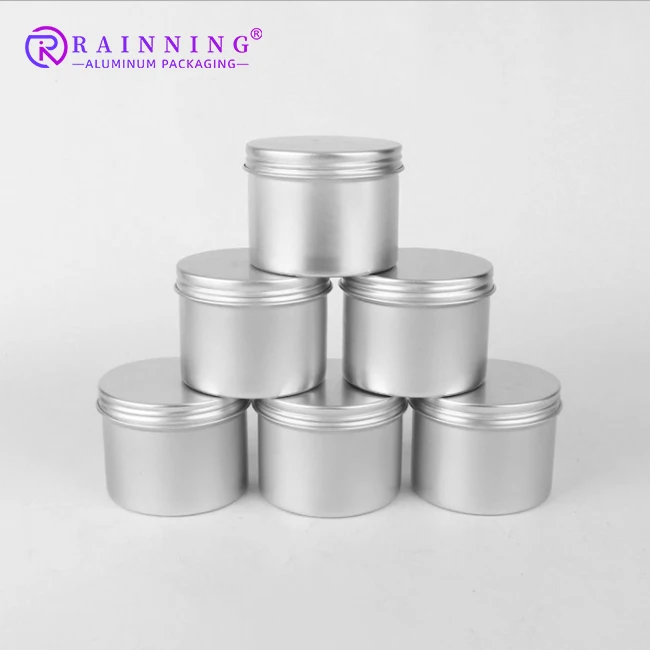 30ml 50ml 100ml 120ml 150ml Aluminum Tins Cosmetic Container Empty Cream Jar Aluminum Jars