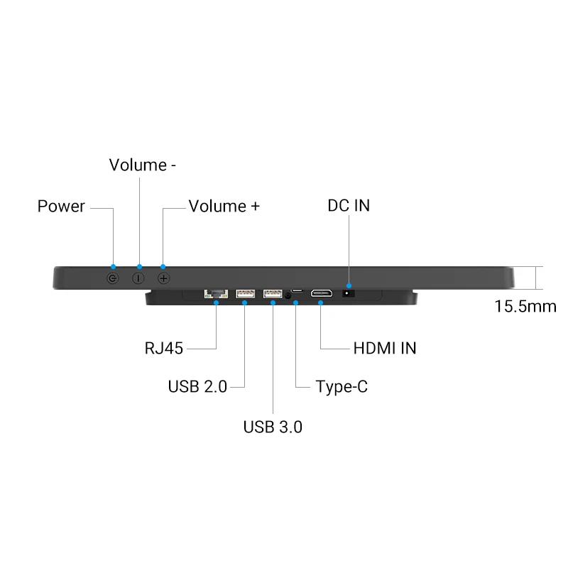 WF3285T 32 inch RK3588S2 Quad Core Photo Frame Digital Calendar Android 13 tablet NFC POE Wall mount tablet digital signage
