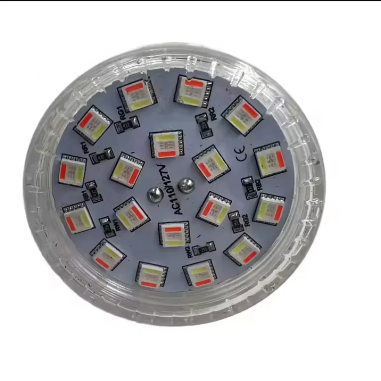 AC127v/220V 60mm 24LEDs SMD5050 RGBW RGB Auto Program Pixel LED Lights foco de 24 led rgb