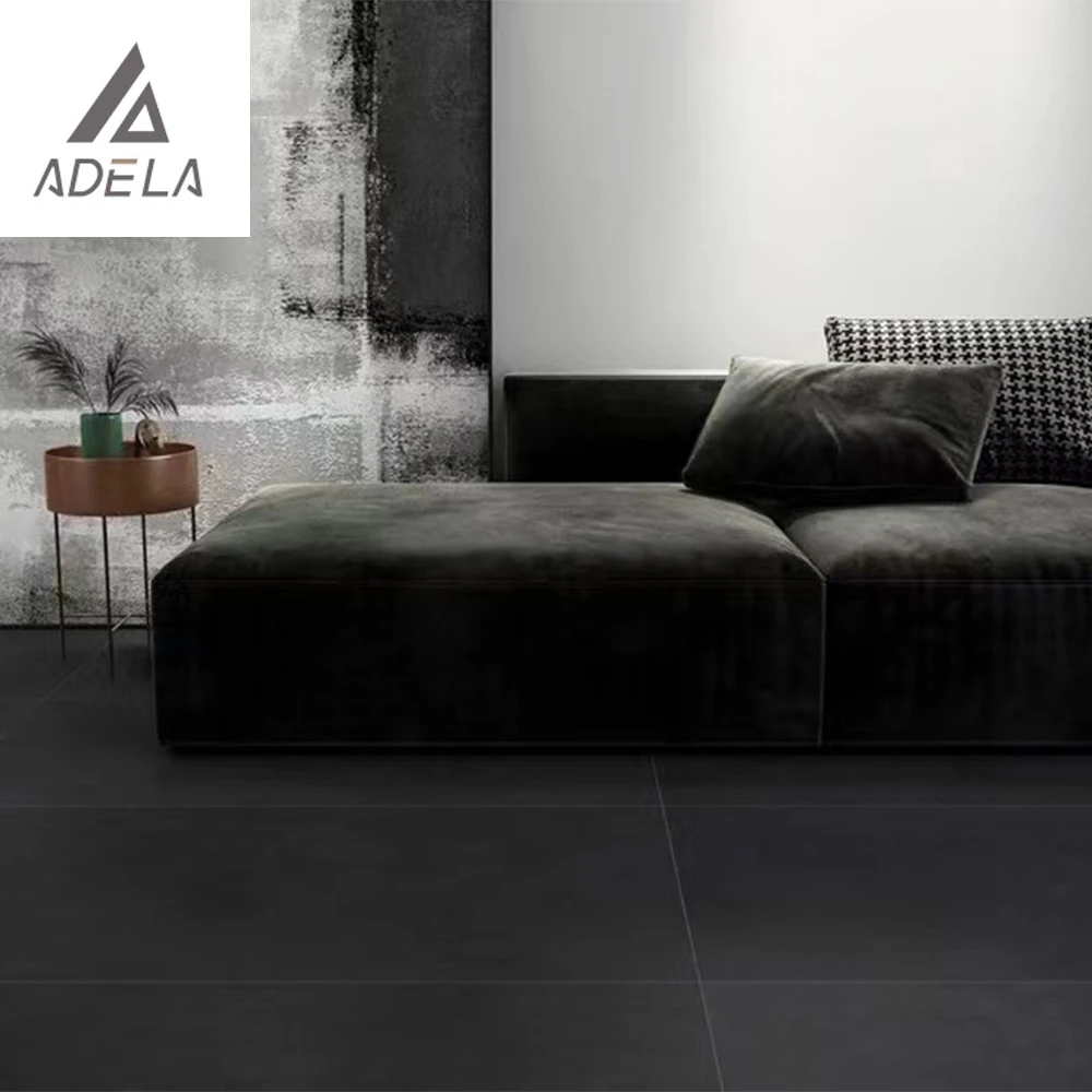 Big Size 1200x600 Living Room Smooth Grey Full Polished Glazed Tile Large Grey Floor Tile Porcelain