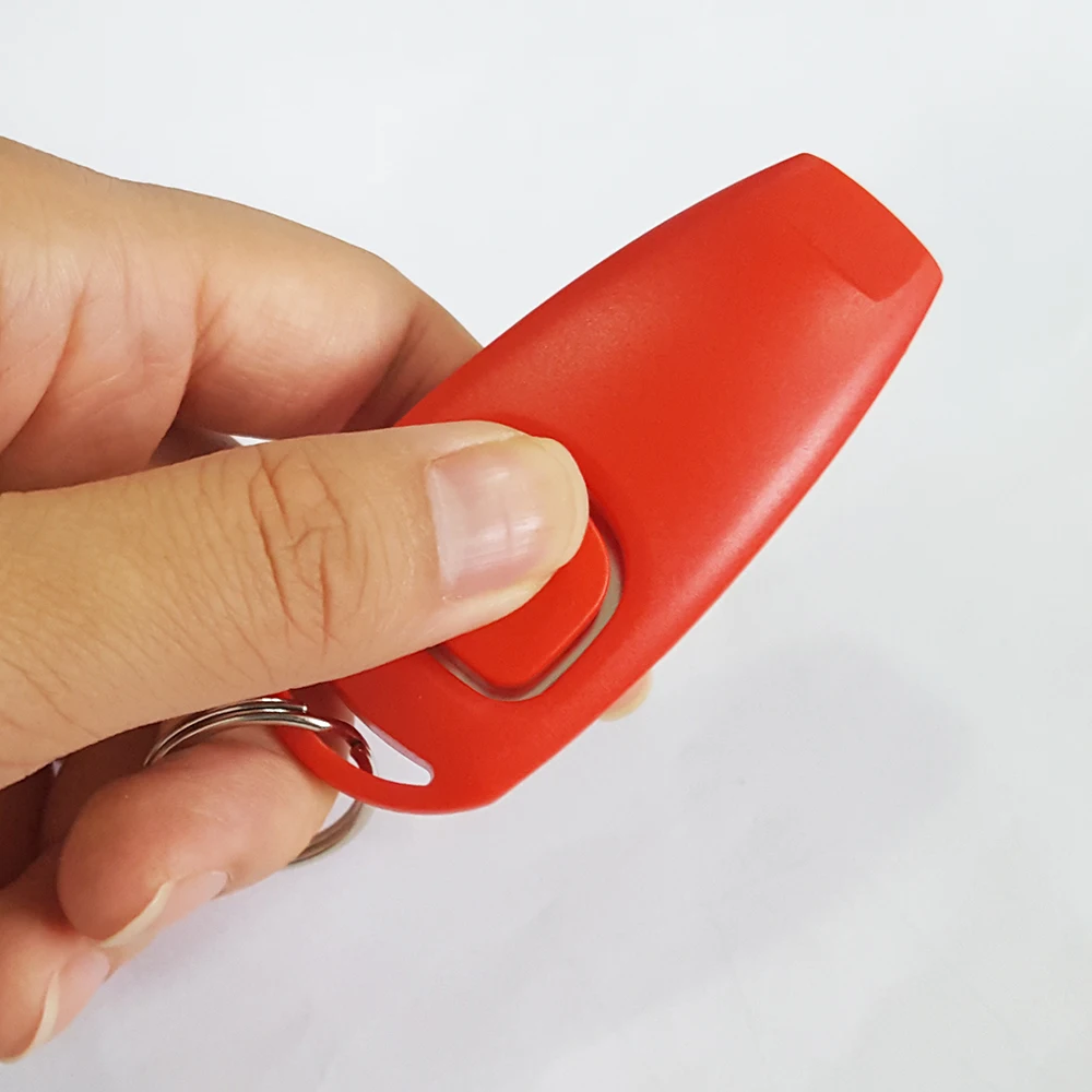 promotional gift for pet dogs crisp sound clicker with high frequency dog whistle
