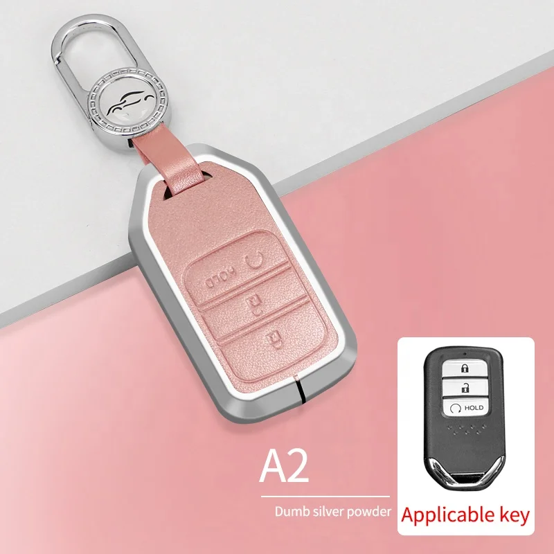 Promotion Aluminum Alloy Car Remote Key Cover 3 Buttons Car Key Protector Car Key Case For Honda
