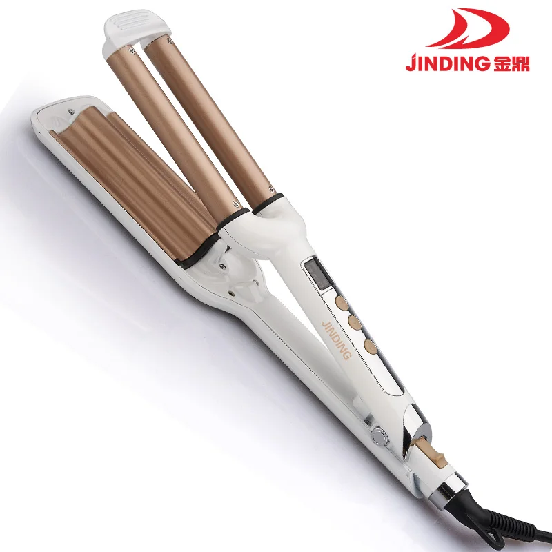 Deep Waver Ceramic Coating 3 Triple Barrel Hair Curler Curling Iron