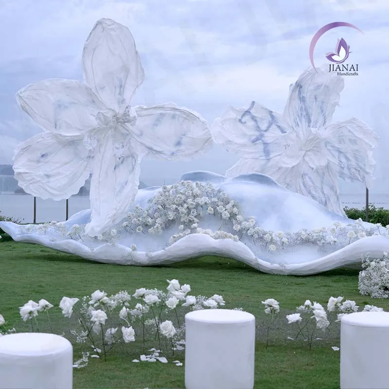 Wedding Decor Supplier Artificial Paper Flowers Giant Flowers Decorative For Party Stage Background Decoration Customize