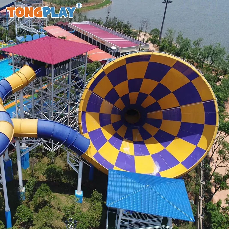 Fiberglass Raft Slides Large Water Park Games For Adults Amusement Park Rides Entertainment Water Playground Equipment Slide