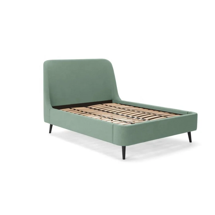 Customized Bedroom Furniture Simple Double King Size Latest Design Bed Aegean Blue Hayllar Bed