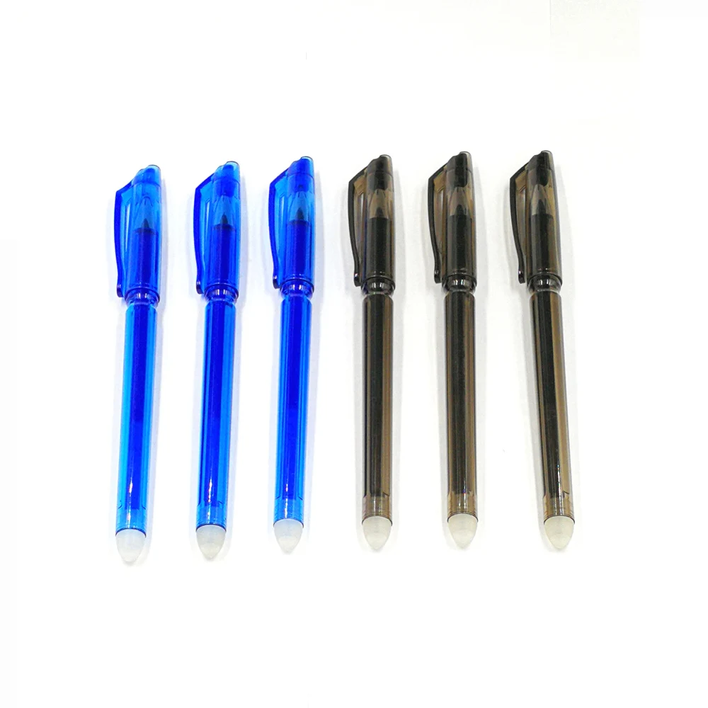 Cheap cost Erasable Gel Ball Pen Friction pen with eraser for school/drawing and daily