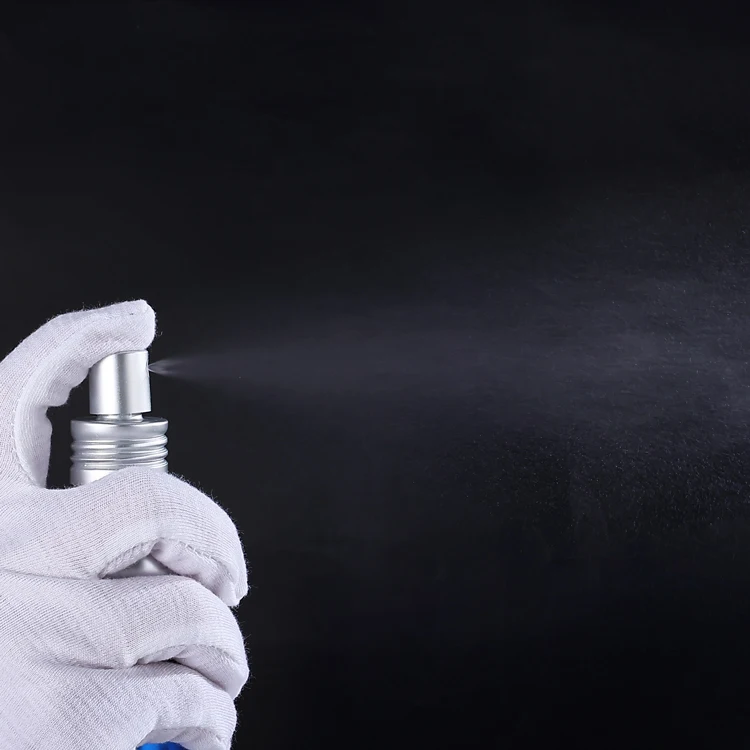 40ml 50ml 100ml custom refillable empty cosmetic recycled aluminum lotion pump essential oil dropper bottles spray pump bottle