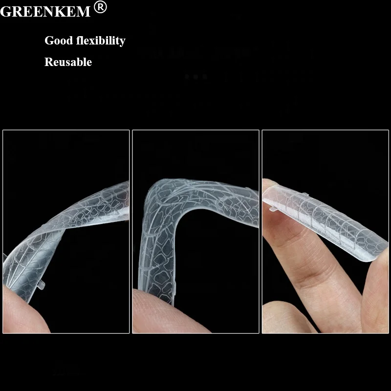 New 120Pcs Box Plastic Crystal Nail Forms Quick Phototherapy Extension Nail Forms Mold With Patterns