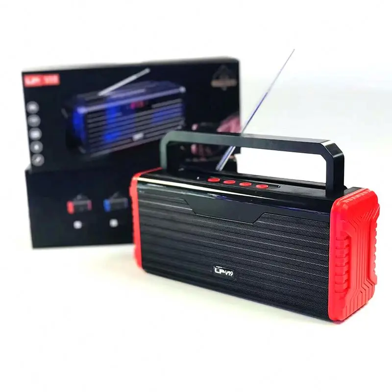 Square Dance Audio Outdoor Speaker Portable Wireless LP-V19 stereo woofer bass BT speaker with FM radio support TF/USB screen