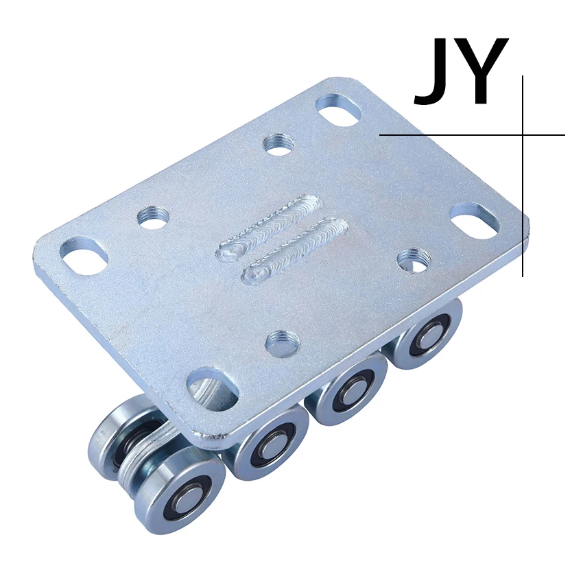 Универсальная сверхмощная фурнитура для входной двери, консольный раздвижной ворот, многоколесная роликовая фиксирующая пластина, нижнее колесо для ворот