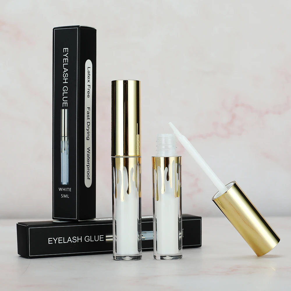 Eyelash Glue Eyelashes Adhesive with Waterproof Hold/Latex-Free, Professional Hypoallergenic Glue for Sensitive Eye