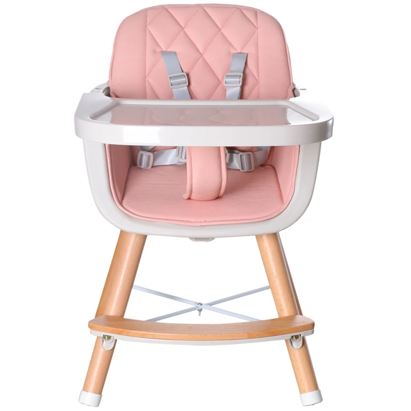 Multifunctional Adjustable Wood High Chair Baby Feeding Plastic Dinning Kids Table And Baby Feeding Chair