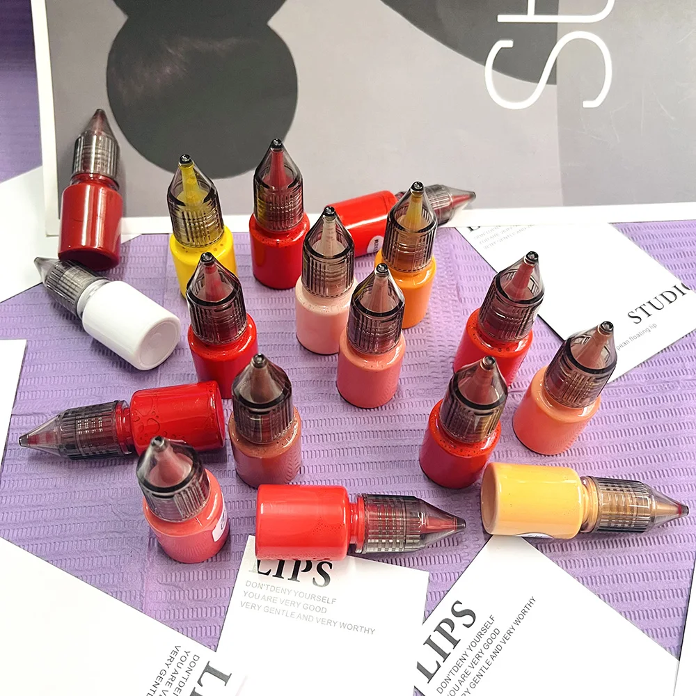 Private Logo Micropigmentation Areola Color Eyebrow Tattoo Ink Permanent Makeup PMU Pigment for Microblading Nano Brows Lips