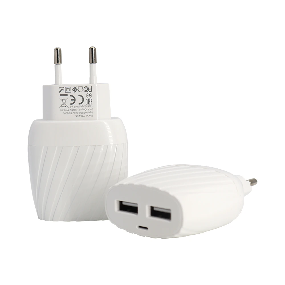 YC-255 Mobile Accesseries Quick Charger USB power 5V 2A EU US Plug Travel Wall Charger