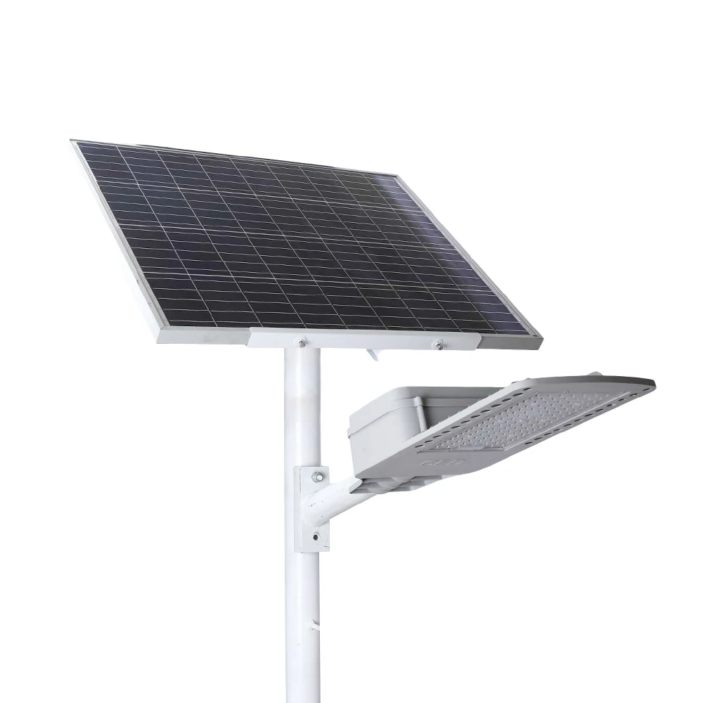 Aluminium Outdoor High LumensWaterproof Ip67 Separated 80w All In Two Led Solar Street Light
