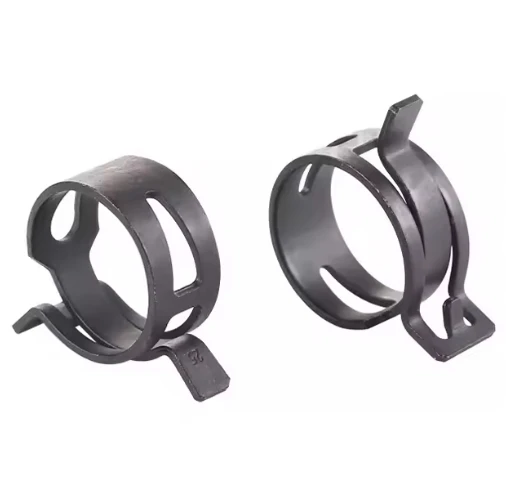 High Quality Customized OEM Metal Silver Pipe Clamps 3mm 6mm 15mm Spring Loaded Hose Clamps