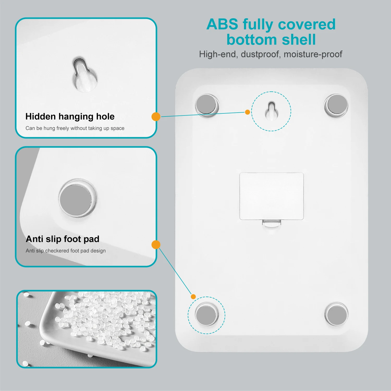 Smart Nutrition Tempered Glass Digital Weighing Food Scales Electronic Kitchen Scale