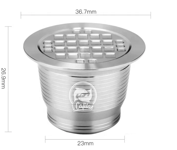 espresso Coffee Capsule Stainless Steel Refillable Reusable Coffee Capsules Pod