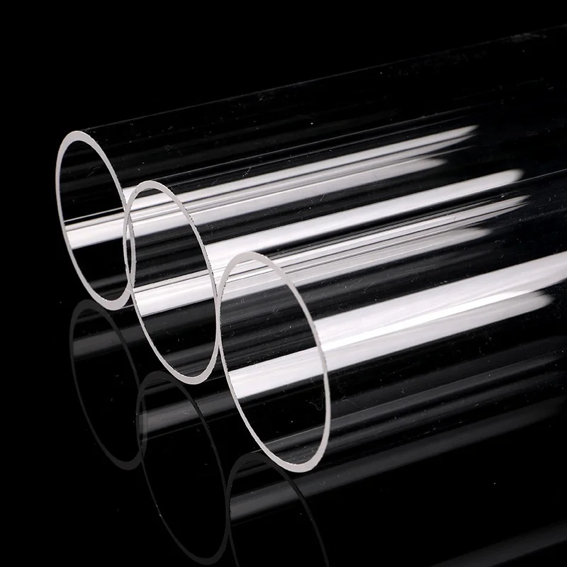 Transparent Cylinder High Transmittance Quartz glass Pipe High Purity Quartz Glass Tube