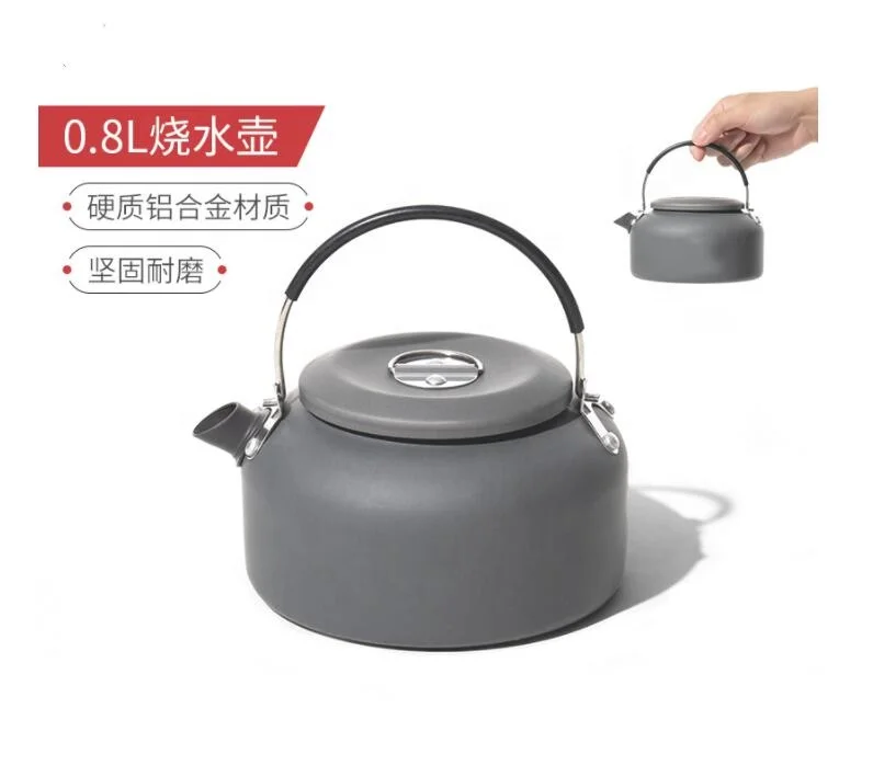 Naturtravel 1.4L AluminumTeapot Coffee Water Pot Cookware for Camping Hiking Camping Tea Pot