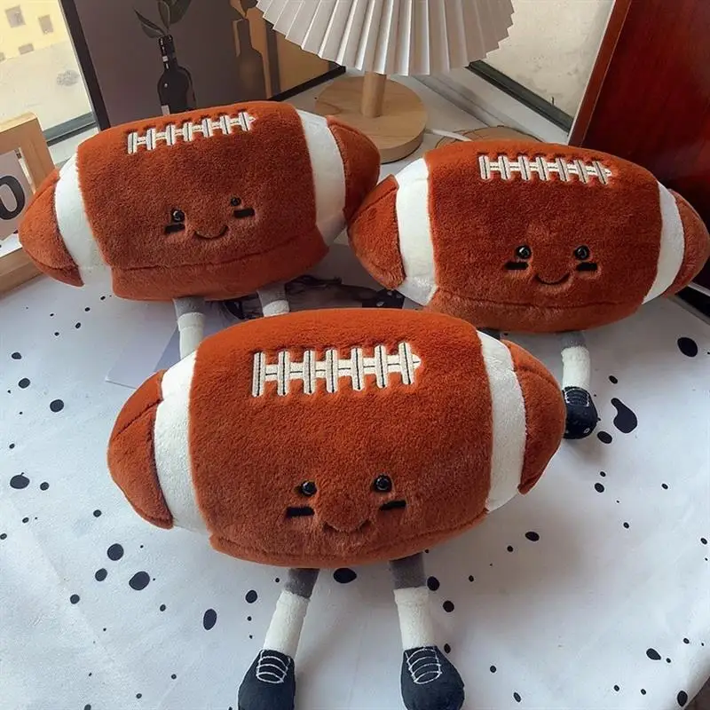 New fun sports soccer baby doll basketball cute plush toys rugby dolls wholesale