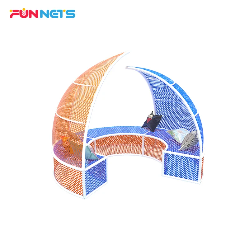 Павильонная конструкция Yun, коммерческая аттракцион, мягкая сетка для игры, детская Крытая сетка для приключений, оборудование для игровой площадки