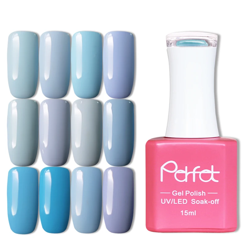 Guangzhou custom gel polish factory free sample uv gel polish esmaltes organic non toxic blue colored gel nail polish uv