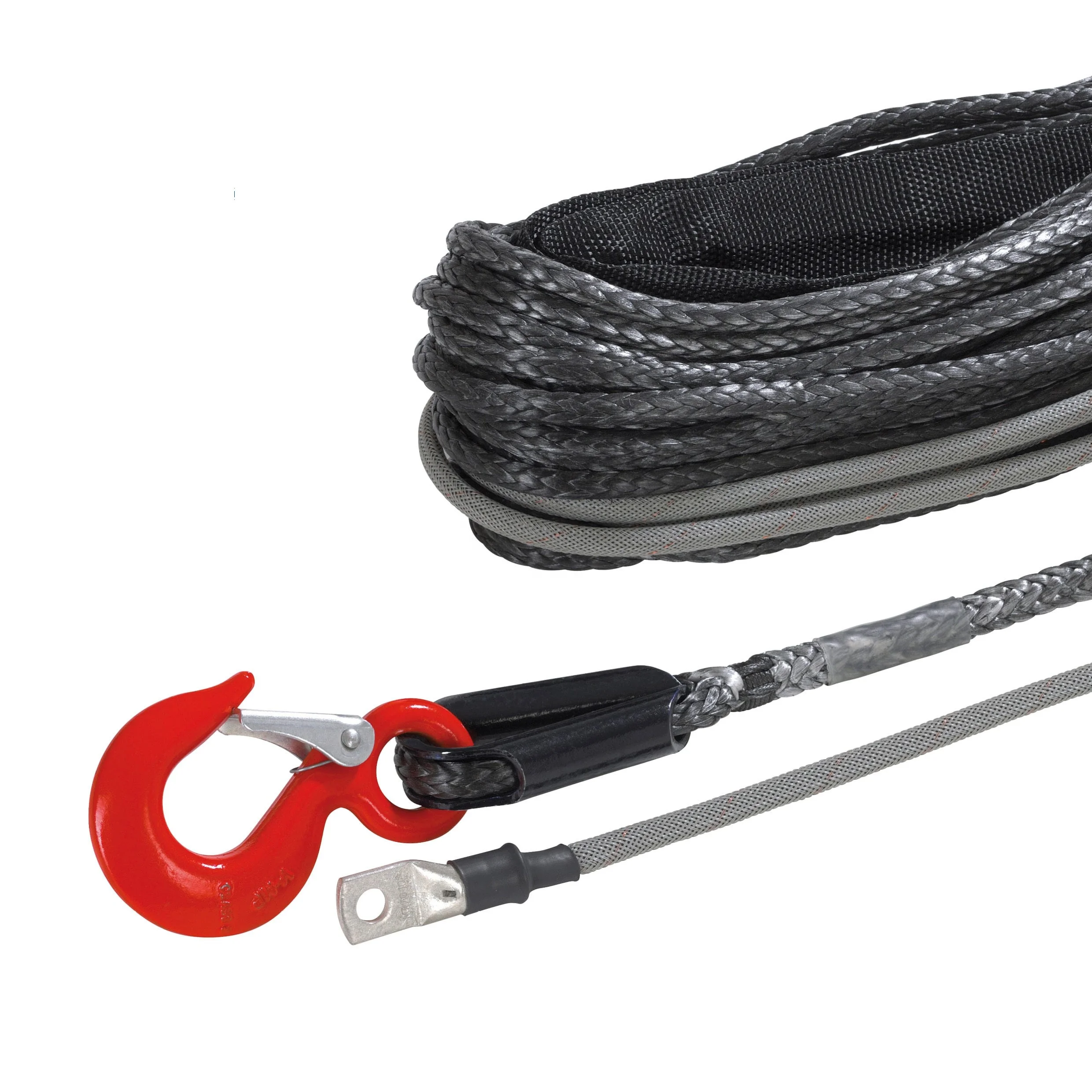 China High Quality 12-Strand Or Double Braided Synthetic Uhmwpe (HMPE) Rope For Winch Marine Off-Road Towing Slings