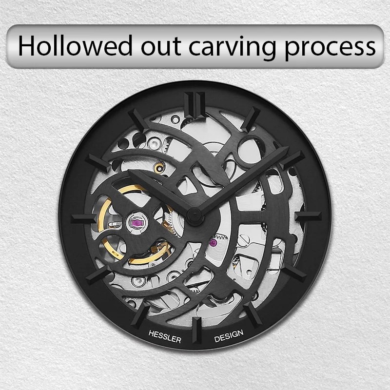 3atm Waterproof Luxury Hollow Nylon Strap Gold 40mm Case Automatic Man Watch Skeleton Mechanical Tourbillon Watches