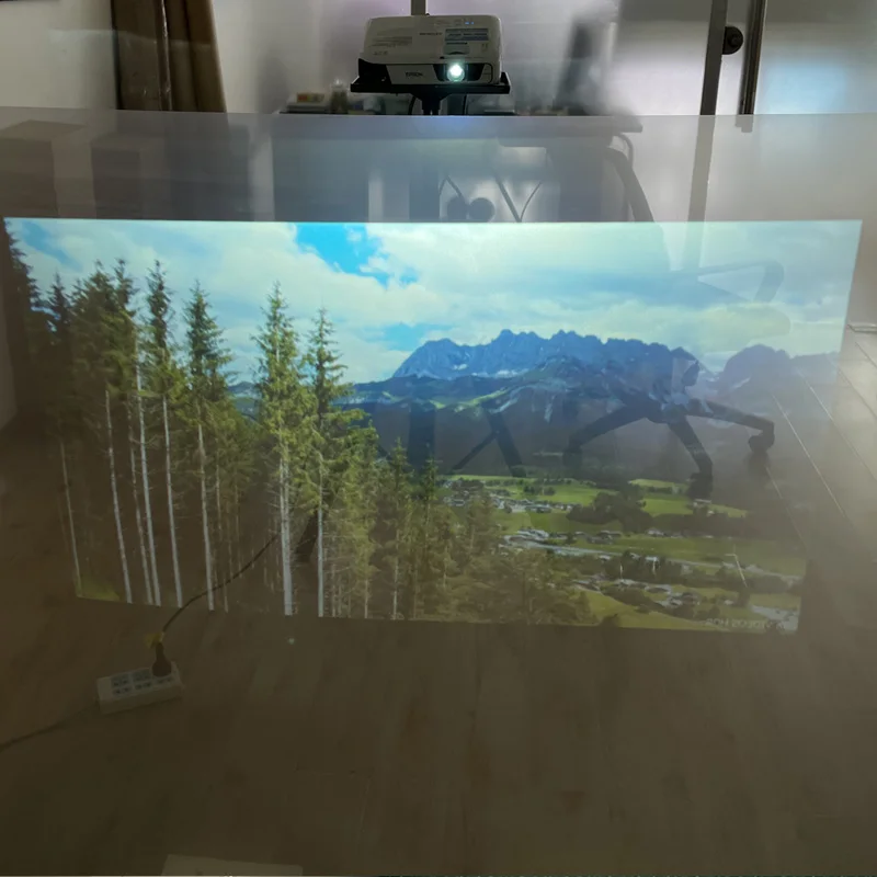 3D Hologram 360 Degree Soft Rear Projection Screen Film for Window Glass