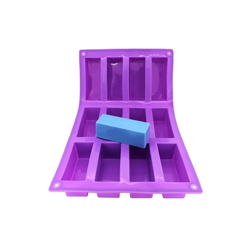 Nicole 12 Cavities Silicone Rectangle Chocolate Molds Food Grade Silicone Baking Pan Molds Soap Form