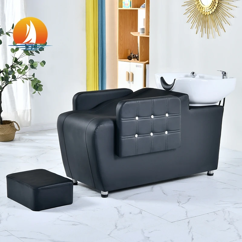 Salon Hair Wash Chairs Shampoo Bed With Ceramic Bowl Bed Head Shampoo Chair