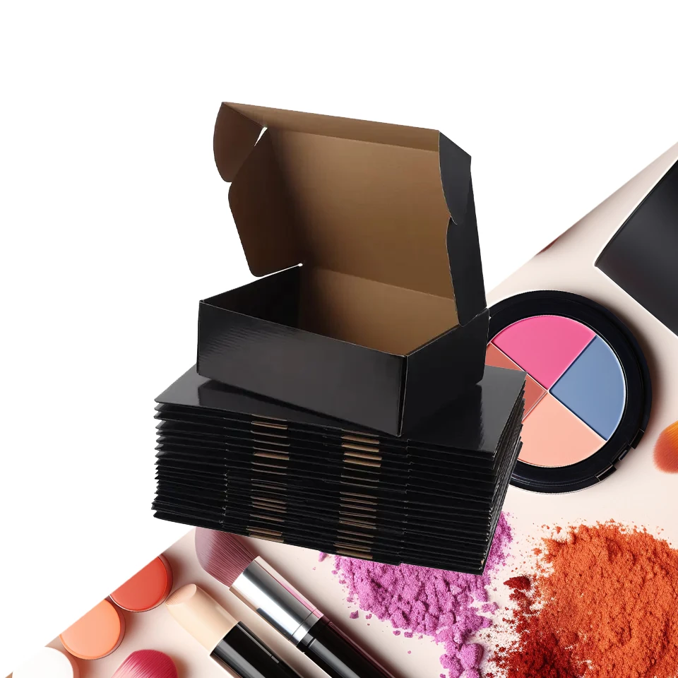 Wholesale factory private logo pink Makeup Cosmetic Lipstick Packaging Gift Boxes Corrugated Shipping Boxes Cardboard Mailer Box