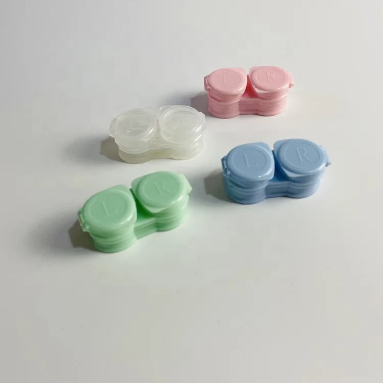 New style drawer type clear contact lens case with tweezers and stick transparent contact lens accessories   XY-140