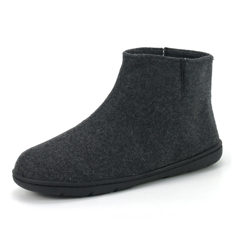 Custom Soft Comfy Winter Warm Unisex Slip On Felt Boots Outdoor Wool Slippers for Women