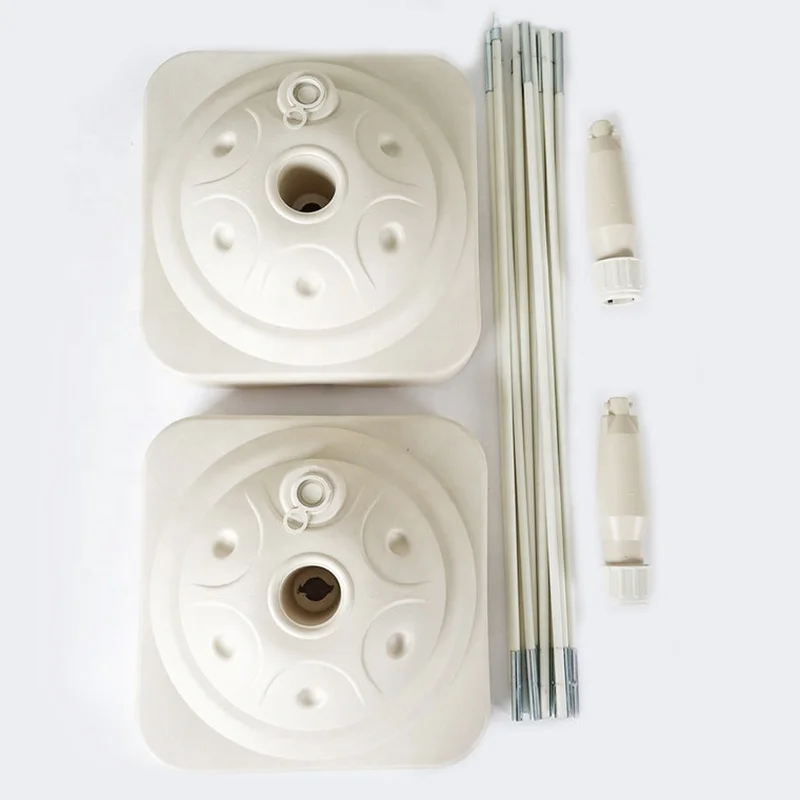 China Factory OEM 19ft Heavy Duty DIY Balloon Arch Stand Kit Holds Up To 400 Balloons 2 base 12 Foldable Arch Connector Poles