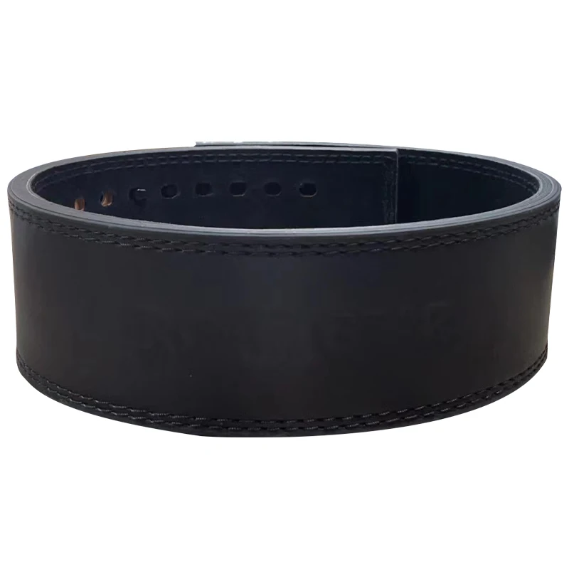 13mm Thick Cowhide Leather Gym Weight Lifting Lever Belt Powerlifting Waist Trainer with Lever Buckle Waist Trimmers