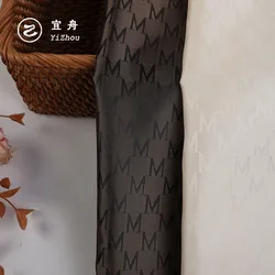 55% polyester 45% viscose lining fabric for mens suits which can custom logo