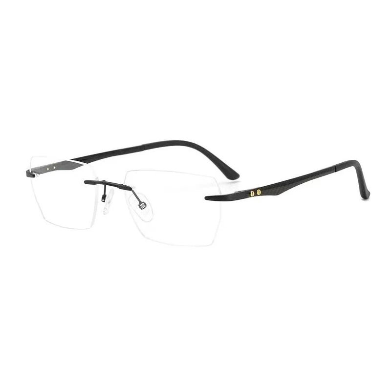 Osicare 16026 carbon luxury brand manufacturers private label designer eyeglasses men rimless pure titanium eyewear frame