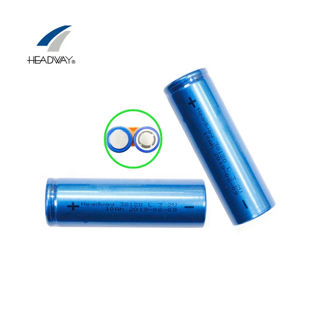 Headway 38120S Lifepo4 Cell 3.2V 10Ah Lithium Battery