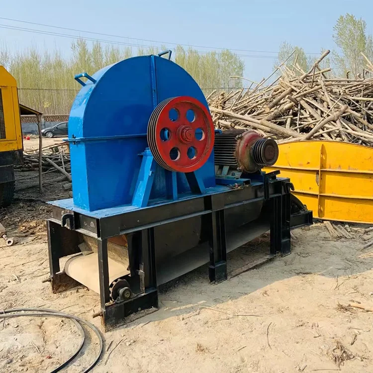 Pine disc chipper Bamboo slicing equipment  Large wood disk chipper Log path wood shavings machine