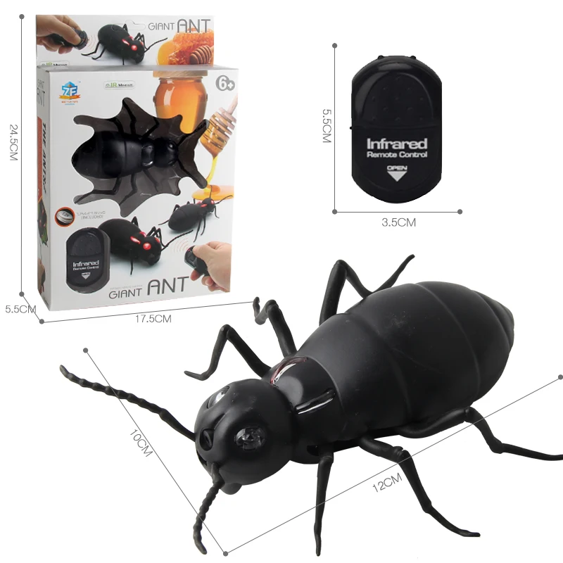 Infrared Remote Control Command Simulation Induction Trick Animals Insect Ant Toys
