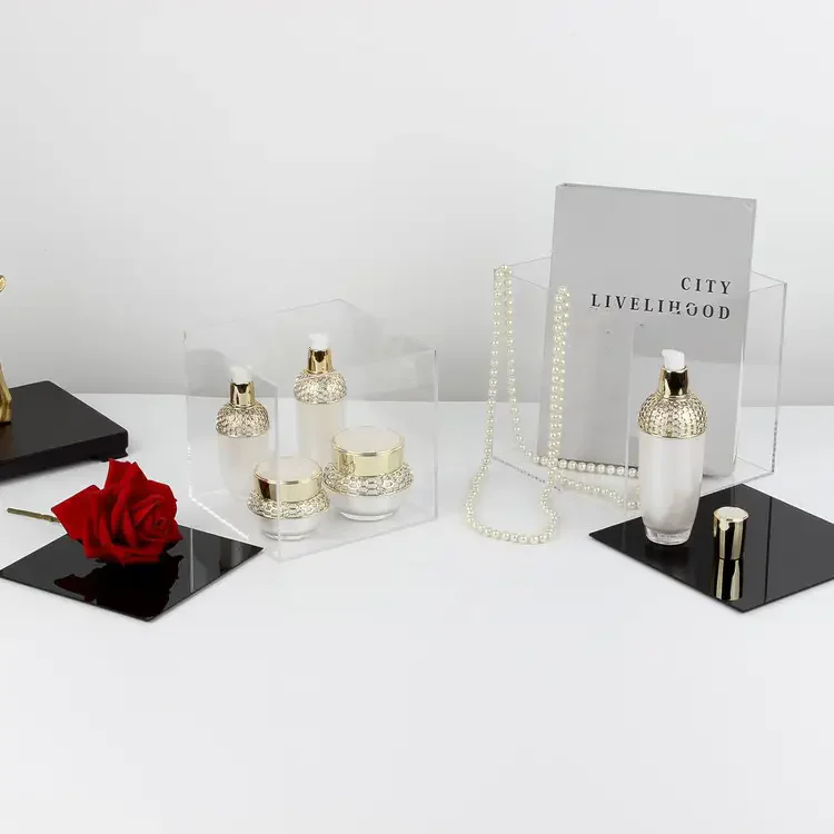 Factory custom clear acrylic cube display box for action figure toys collectibles and other balls, etc